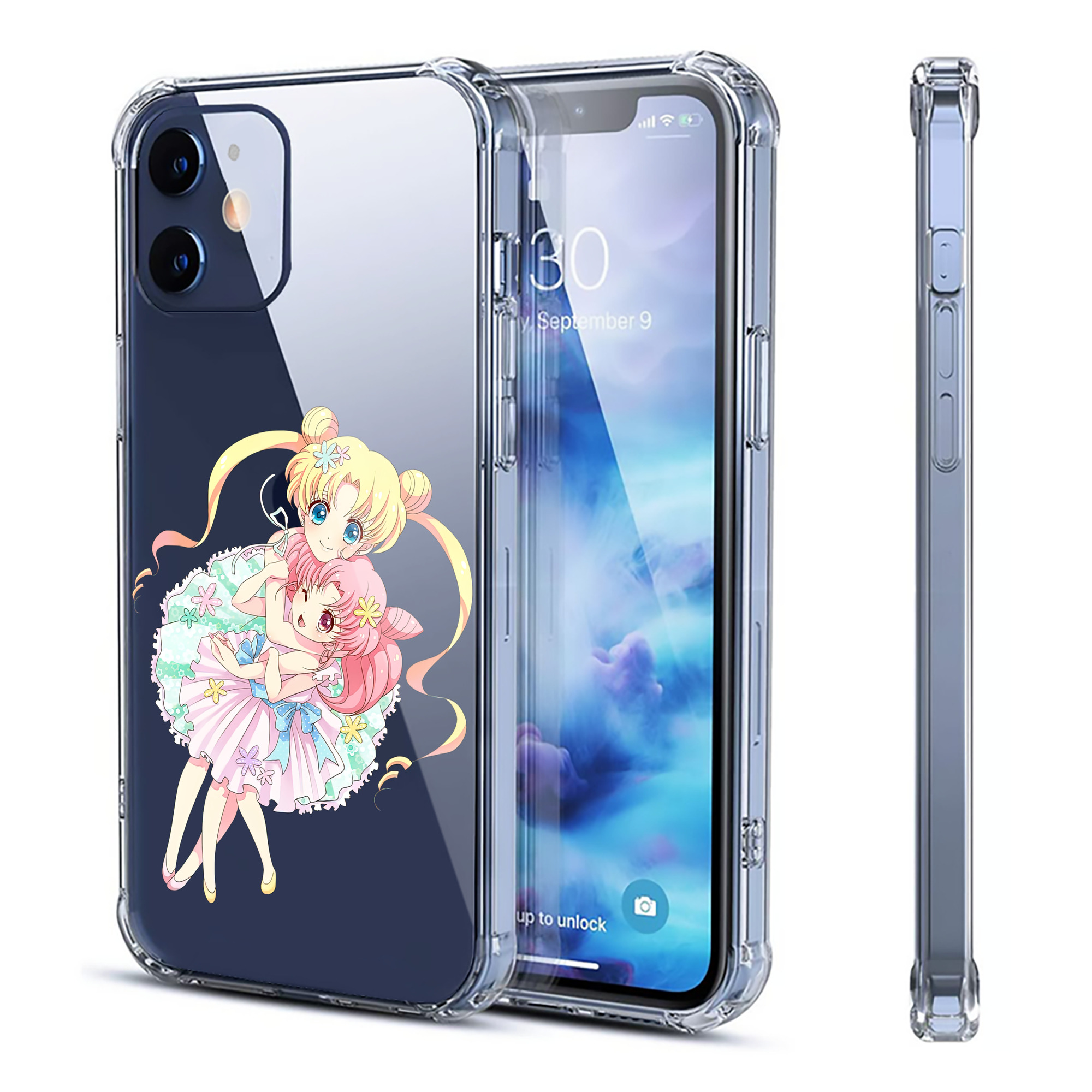 （画像用） 美少女戦士セーラームーン 愛野 美奈子 あいの みなこ Sailor Moon Aino Minako 【iPhone 12シリーズ対応】透明スマホケース（クリアソフトケース）